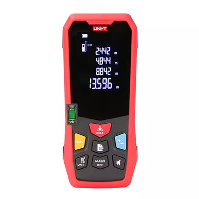 Dışarıdaki lazer mesafe ölçerleri Elde tutulan UNI-T LM50 lazer bant ölçüm aracı