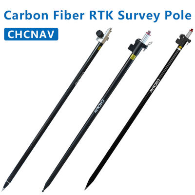 GPS için karbon lif genişletilebilir direği RTK GNSS Teleskopik Rover direği CHC GPS anket direği
