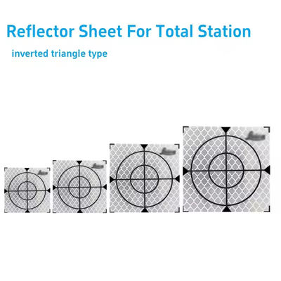 100Pcs Boyut 20/30/40/50/60MM LeicCa Toplam İstasyon Araştırması Coğrafyası için Yansıtıcı Sayfa Beyaz Hedef Sayfası Yansıtıcı Etiket