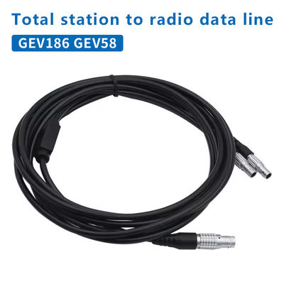 GEV186 GEV58 Kablosuz Radyo Toplam İstasyonu ve Y şeklindeki Dış Pil Veri Kablosu 5 PIN ile Bağlar