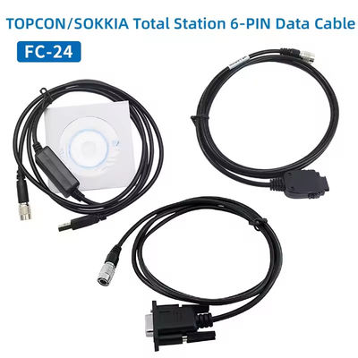 FC-24USB TOPCON SOKKIA Toplam İstasyonlar için Veri Kablosu ES/OS/PS PC'ye (Win8/10) 6 Pin