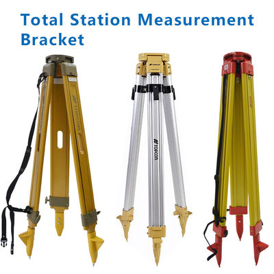 Ahşap Tripod LEIcca GST20-9-FCT GEOMAX TOP CON Alüminyum Alaşımlı Katı Total Station Ölçme ve Anket Braketi