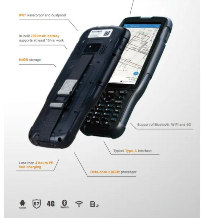 RTK GNSS GIS Veri Toplayıcı Hi-Target IHAND55 GPS Denetleyicisi 5